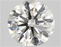 Diamante Natural 1.54 quilates, Redondo , Color I, claridad VVS1 y certificado GIA