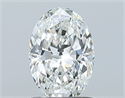 Natural Diamond 0.91 Carats, Oval with  Cut, F Color, VS1 Clarity and Certified by GIA