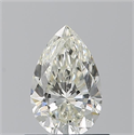 Natural Diamond 0.70 Carats, Pear with  Cut, K Color, SI1 Clarity and Certified by GIA