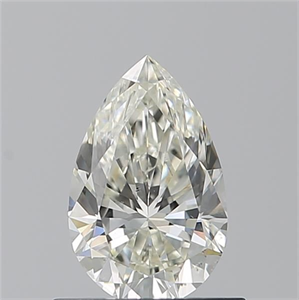 Picture of Natural Diamond 0.70 Carats, Pear with  Cut, K Color, SI1 Clarity and Certified by GIA