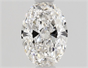 Natural Diamond 0.50 Carats, Oval with  Cut, E Color, VVS1 Clarity and Certified by GIA