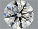 Natural Diamond 0.90 Carats, Round with Excellent Cut, J Color, VS1 Clarity and Certified by GIA