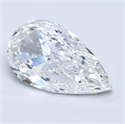 Diamante Natural 5.02 quilates, De pera , Color E, claridad VS1 y certificado GIA