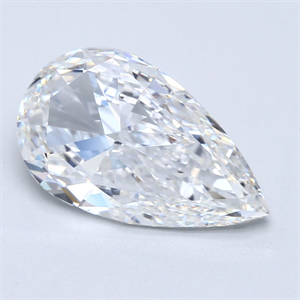 Foto Diamante Natural 5.02 quilates, De pera , Color E, claridad VS1 y certificado GIA de