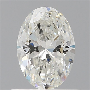 Picture of Natural Diamond 0.56 Carats, Oval with  Cut, H Color, VVS1 Clarity and Certified by GIA