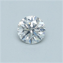 Diamante Natural 0.45 quilates, Redondo , Color E, claridad SI1 y certificado GIA