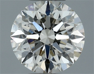Picture of Natural Diamond 0.54 Carats, Round with Excellent Cut, K Color, VS1 Clarity and Certified by GIA