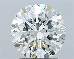 Foto Diamante Natural 1.70 quilates, Redondo , Color J, claridad IF y certificado GIA de