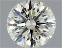 Natural Diamond 1.21 Carats, Round with Excellent Cut, K Color, VS2 Clarity and Certified by IGI