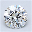 Natural Diamond 3.05 Carats, Round with Very Good Cut, F Color, SI2 Clarity and Certified by GIA