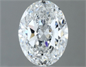 Natural Diamond 1.20 Carats, Oval with  Cut, E Color, VS1 Clarity and Certified by GIA