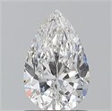 Natural Diamond 0.90 Carats, Pear with  Cut, E Color, VS1 Clarity and Certified by GIA