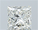 Natural Diamond 1.01 Carats, Princess with  Cut, H Color, VVS1 Clarity and Certified by IGI