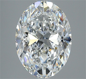 Picture of Natural Diamond 3.50 Carats, Oval with  Cut, E Color, VS2 Clarity and Certified by GIA