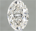 Natural Diamond 0.40 Carats, Oval with  Cut, H Color, VS1 Clarity and Certified by GIA