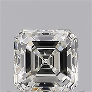 Picture of Natural Diamond 0.50 Carats, Asscher with  Cut, I Color, SI1 Clarity and Certified by GIA