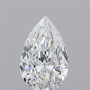 Picture of Natural Diamond 0.71 Carats, Pear with  Cut, D Color, VVS2 Clarity and Certified by GIA