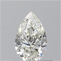 Diamante Natural 0.53 quilates, De pera , Color J, claridad VVS1 y certificado GIA