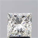 Natural Diamond 1.77 Carats, Princess with  Cut, I Color, VS2 Clarity and Certified by GIA