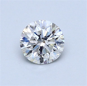 Picture of Natural Diamond 0.61 Carats, Round with Very Good Cut, F Color, I1 Clarity and Certified by GIA