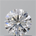 Natural Diamond 0.70 Carats, Round with Excellent Cut, E Color, SI1 Clarity and Certified by GIA