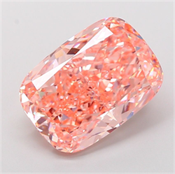Picture of Lab Grown Diamond 8.88 Carats, CUSHION MODIFIED with  Cut, Fancy Vivid Pink Color, VVS2 Clarity and Certified by IGI