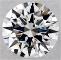 Natural Diamond 0.70 Carats, Round with Excellent Cut, D Color, I1 Clarity and Certified by GIA