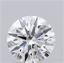 Lab Grown Diamond 0.70 Carats, Round with Excellent Cut, D Color, VVS1 Clarity and Certified by IGI