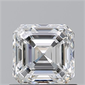 Natural Diamond 0.90 Carats, Asscher with  Cut, F Color, VVS1 Clarity and Certified by GIA