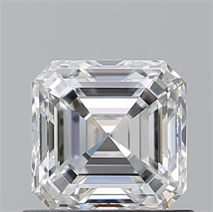 Foto Diamante Natural 0.90 quilates, Asscher , Color F, claridad VVS1 y certificado GIA de
