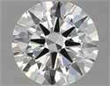 Natural Diamond 0.49 Carats, Round with Excellent Cut, I Color, IF Clarity and Certified by IGI