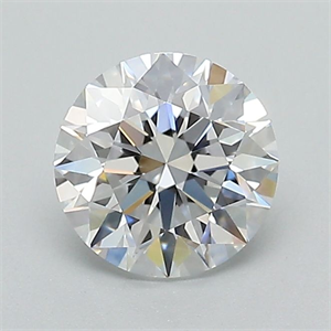 Picture of Lab Grown Diamond 1.06 Carats, Round with Ideal Cut, D Color, VVS1 Clarity and Certified by IGI