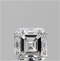 Diamante Natural 1.01 quilates, Asscher , Color E, claridad VS1 y certificado GIA