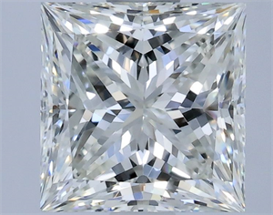 Picture of Natural Diamond 1.11 Carats, Princess with  Cut, H Color, VVS1 Clarity and Certified by GIA