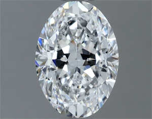 Picture of Natural Diamond 1.00 Carats, Oval with  Cut, D Color, VS2 Clarity and Certified by GIA