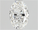 Natural Diamond 0.54 Carats, Oval with  Cut, E Color, VVS1 Clarity and Certified by GIA