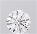 Lab Grown Diamond 1.03 Carats, Round with Ideal Cut, D Color, VS2 Clarity and Certified by IGI