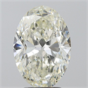 Natural Diamond 3.01 Carats, Oval with  Cut, I Color, SI1 Clarity and Certified by IGI