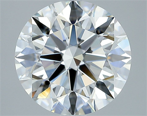 Picture of Natural Diamond 2.32 Carats, Round with Excellent Cut, I Color, VVS2 Clarity and Certified by GIA