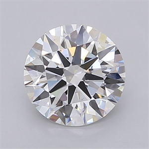 Picture of Lab Grown Diamond 1.50 Carats, Round with Ideal Cut, E Color, VS2 Clarity and Certified by IGI