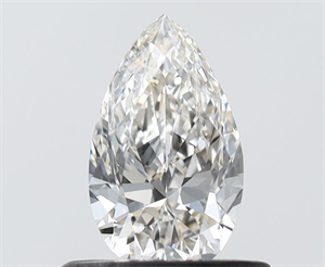 Foto Diamante Natural 0.50 quilates, De pera , Color H, claridad VVS1 y certificado IGI de