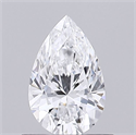 Natural Diamond 0.50 Carats, Pear with  Cut, D Color, VS2 Clarity and Certified by GIA
