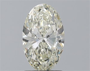 Picture of Natural Diamond 1.70 Carats, Oval with  Cut, K Color, VVS2 Clarity and Certified by GIA