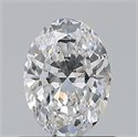 Natural Diamond 0.70 Carats, Oval with  Cut, D Color, VS1 Clarity and Certified by GIA