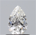 Natural Diamond 0.61 Carats, Pear with  Cut, F Color, VS2 Clarity and Certified by GIA
