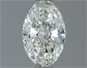Natural Diamond 0.90 Carats, Oval with  Cut, I Color, VVS2 Clarity and Certified by IGI