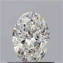 Diamante Natural 0.51 quilates, Ovalado , Color H, claridad SI2 y certificado GIA