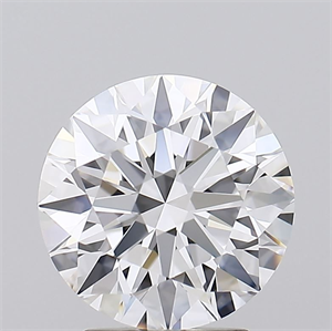 Picture of Lab Grown Diamond 2.80 Carats, Round with Excellent Cut, D Color, FL Clarity and Certified by GIA