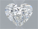 Natural Diamond 0.50 Carats, Heart with  Cut, F Color, VS2 Clarity and Certified by GIA