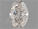 Diamante Natural 0.66 quilates, Ovalado , Color J, claridad IF y certificado GIA